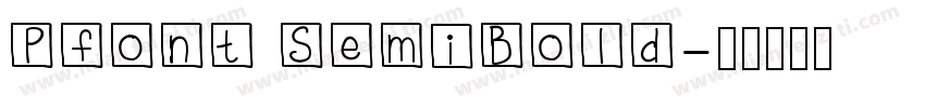 Pfont SemiBold字体转换